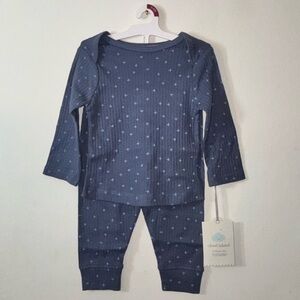 Cloud Island Starry Night Pajama Set 3-6m